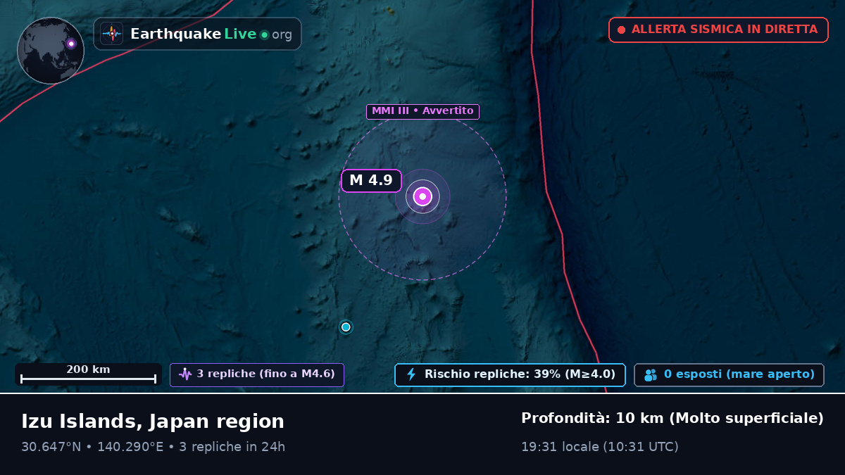 Oceano Pacifico settentrionale (Giappone)