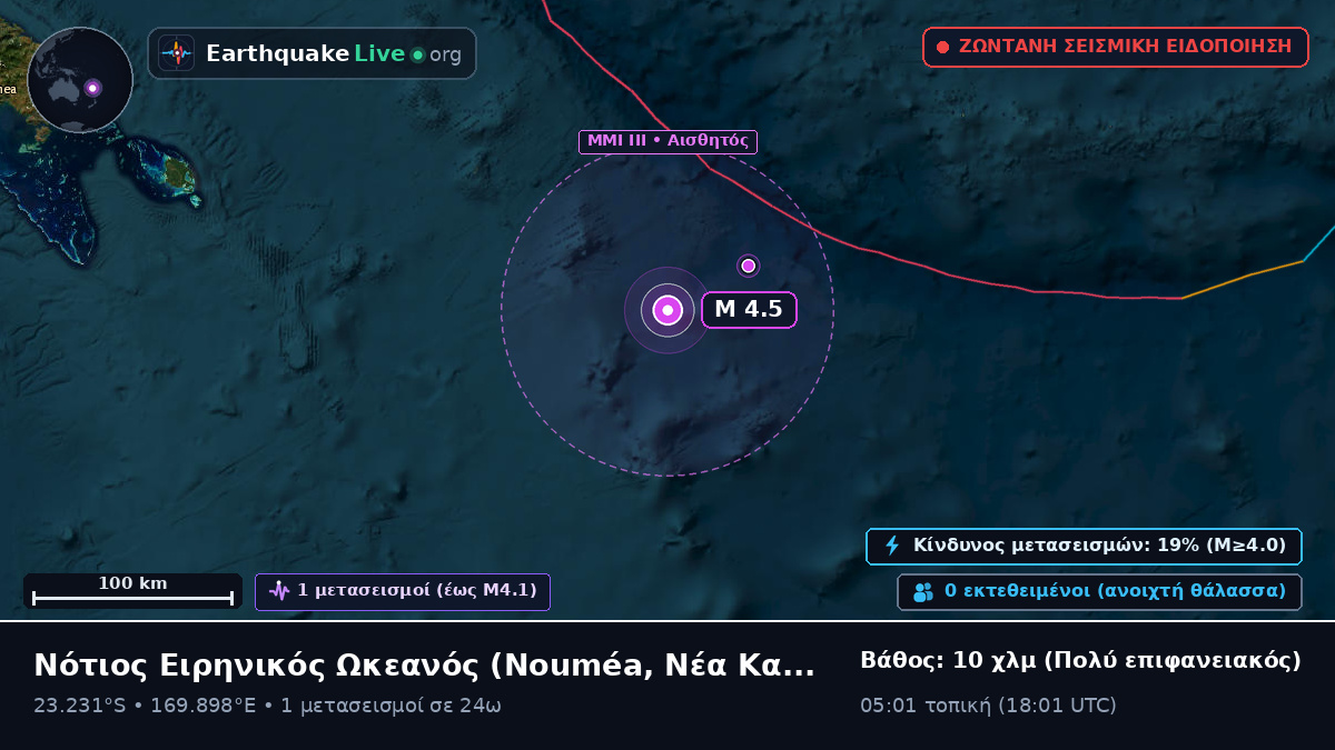 Νότιος Ειρηνικός Ωκεανός (Νέα Καληδονία)