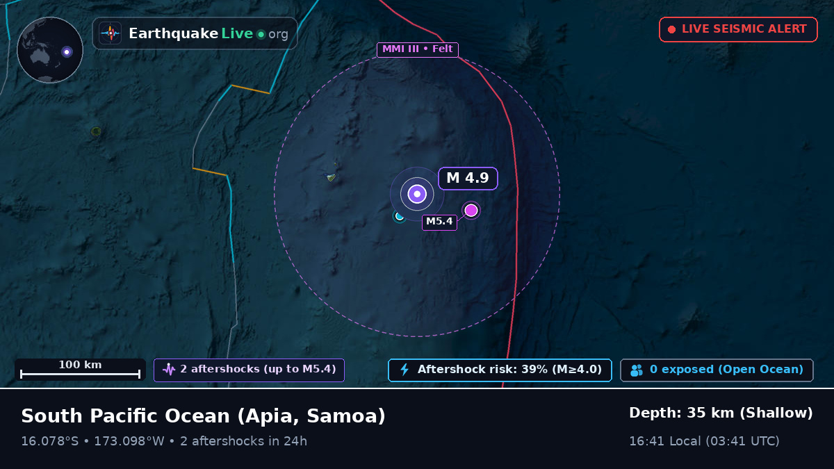 South Pacific Ocean (Samoa)