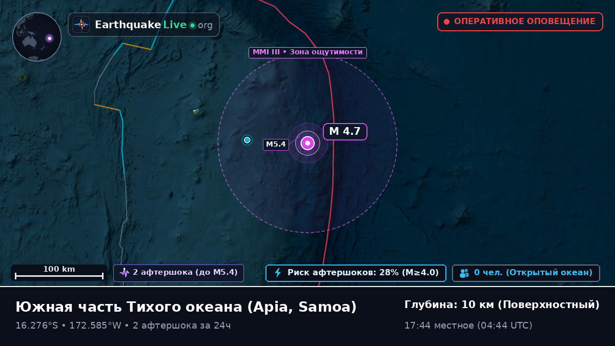 Южная часть Тихого океана (Samoa)