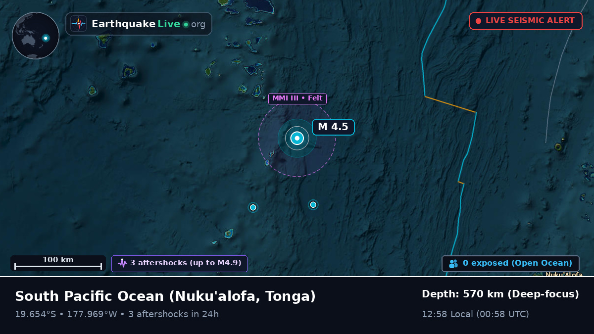 South Pacific Ocean (Tonga)
