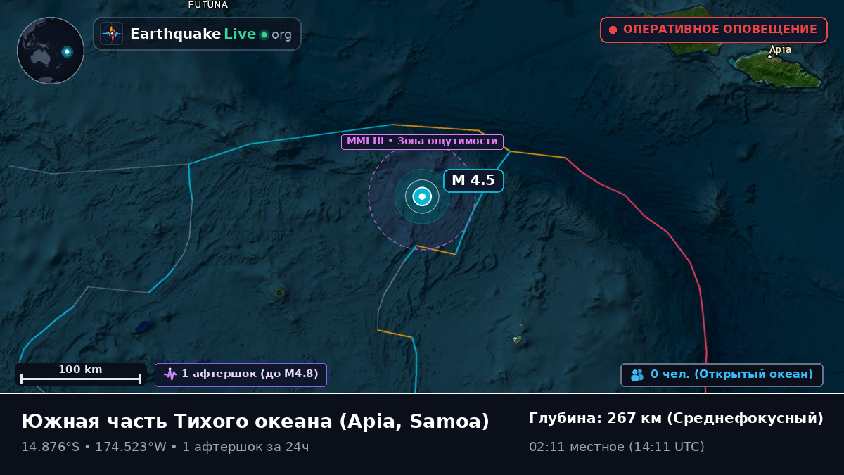 Южная часть Тихого океана (Samoa)