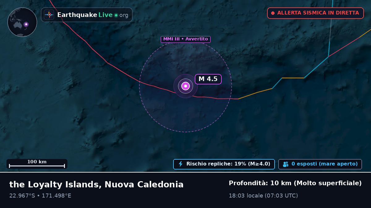 Oceano Pacifico meridionale (Nuova Caledonia)
