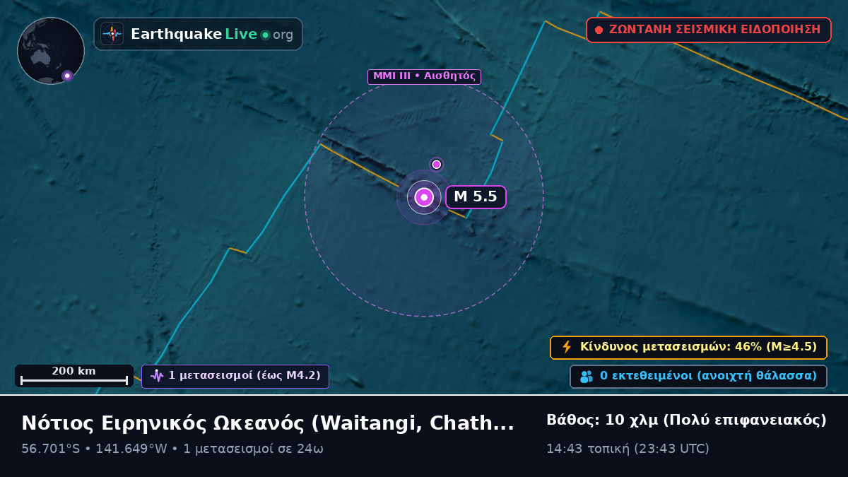 Νότιος Ειρηνικός Ωκεανός (Chatham Islands)