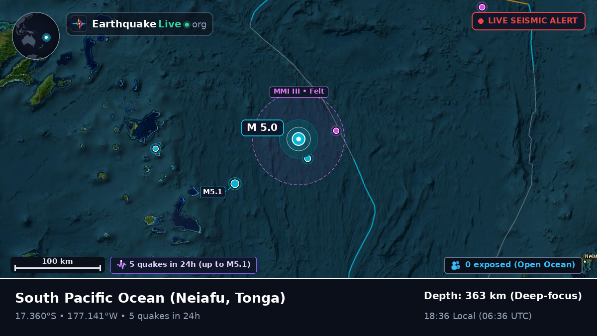 South Pacific Ocean (Tonga)