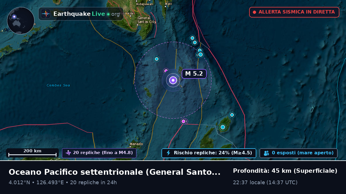 Oceano Pacifico settentrionale (Filippine)