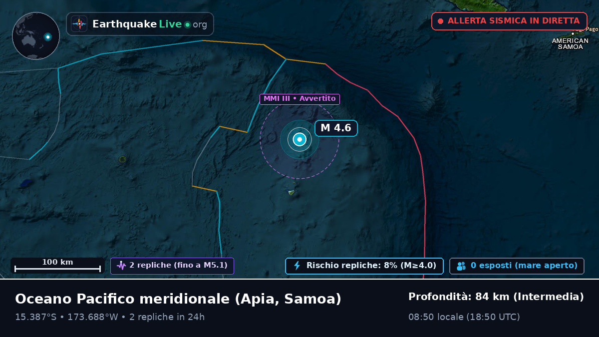 Oceano Pacifico meridionale (Samoa)