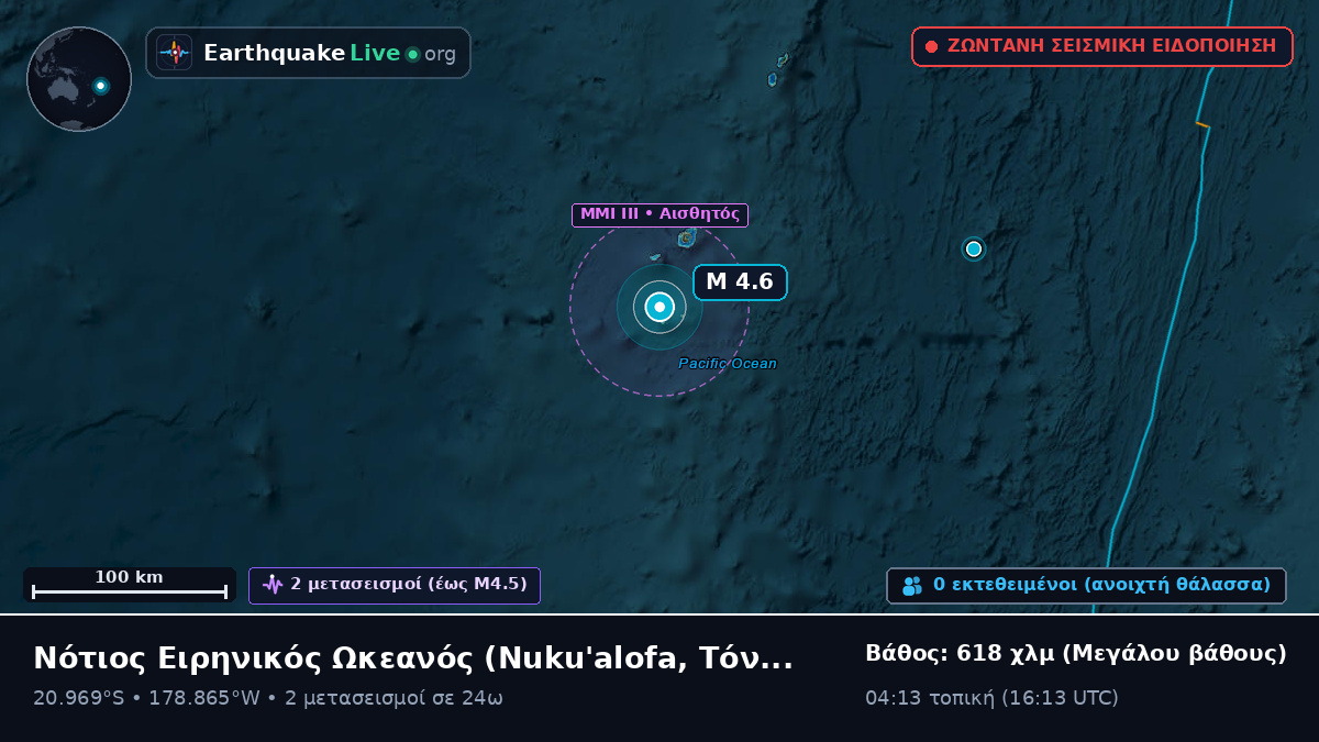 Νότιος Ειρηνικός Ωκεανός (Τόνγκα)