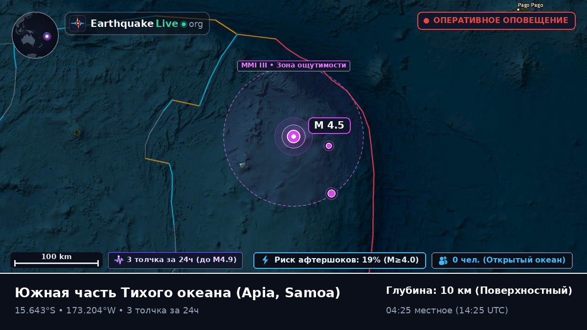 Южная часть Тихого океана (Samoa)