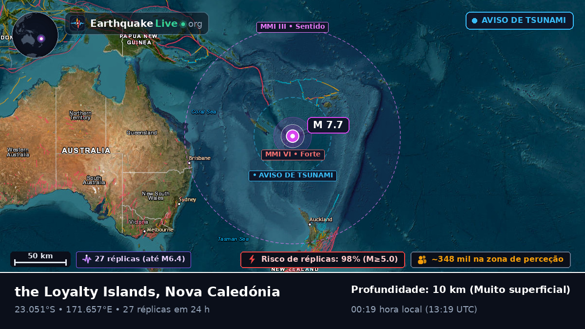 Oceano Pacífico Sul (Nova Caledónia)