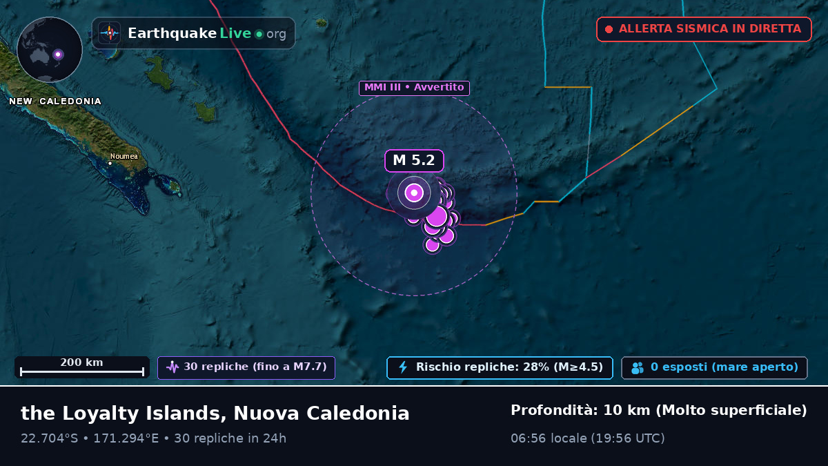 Oceano Pacifico meridionale (Nuova Caledonia)