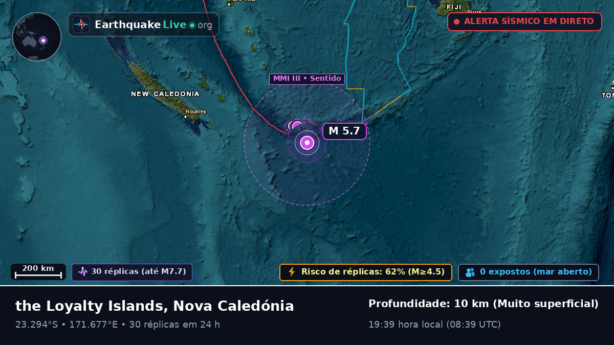Oceano Pacífico Sul (Nova Caledónia)