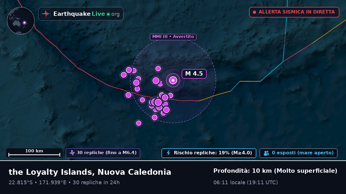 Oceano Pacifico meridionale (Nuova Caledonia)