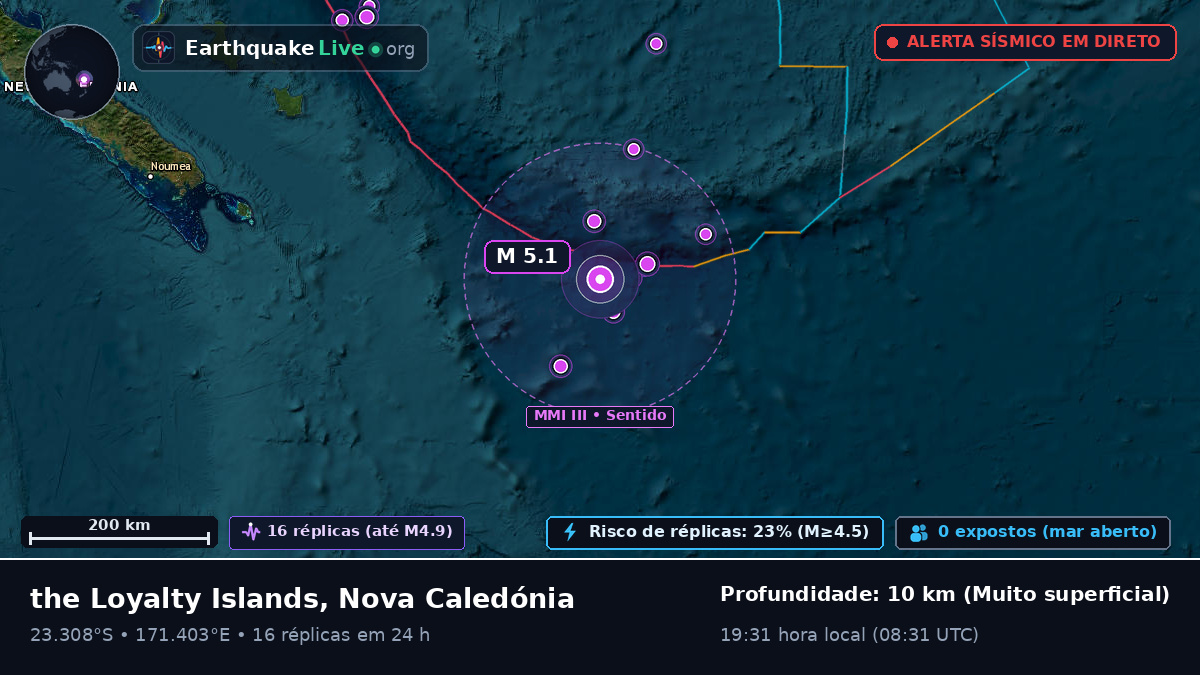 Oceano Pacífico Sul (Nova Caledónia)
