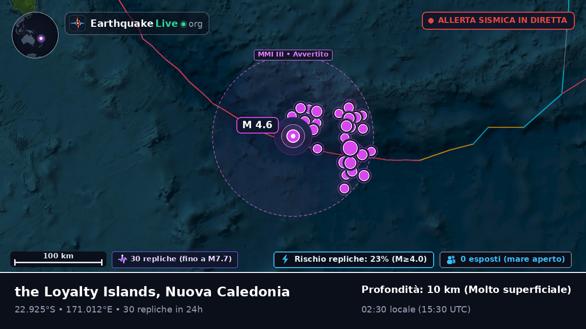 Oceano Pacifico meridionale (Nuova Caledonia)