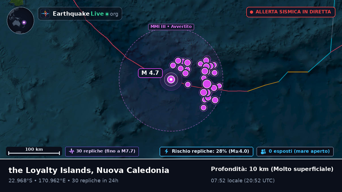 Oceano Pacifico meridionale (Nuova Caledonia)