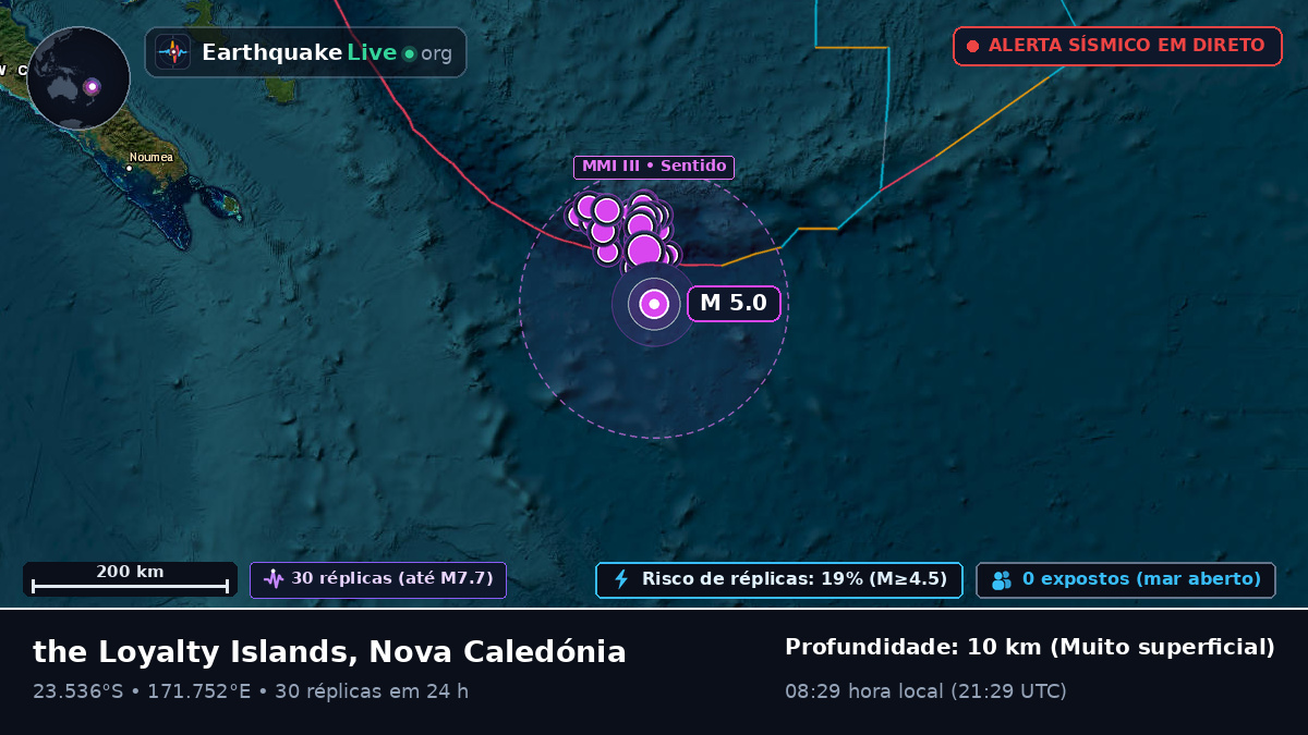 Oceano Pacífico Sul (Nova Caledónia)