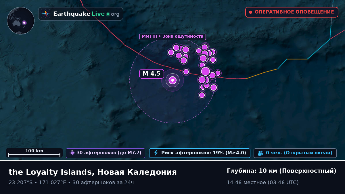 Южная часть Тихого океана (Новая Каледония)