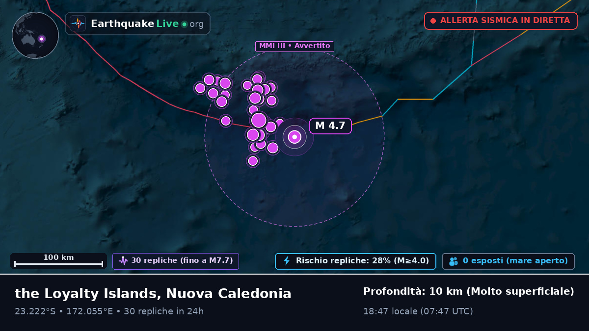 Oceano Pacifico meridionale (Nuova Caledonia)