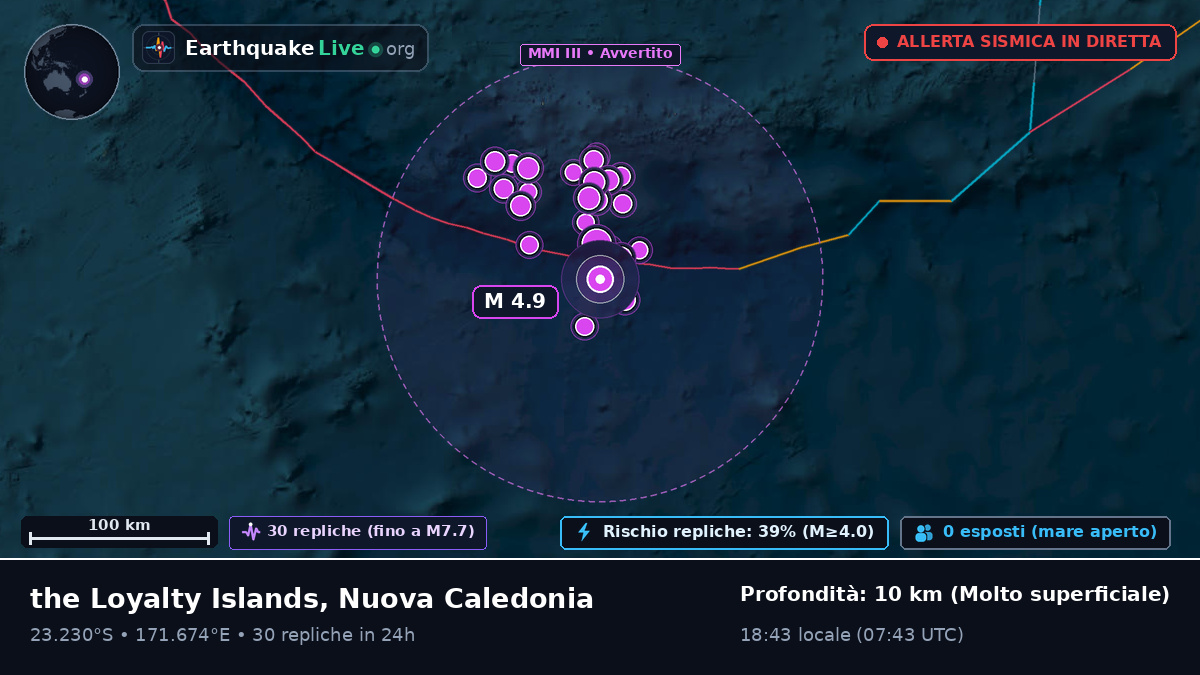 Oceano Pacifico meridionale (Nuova Caledonia)