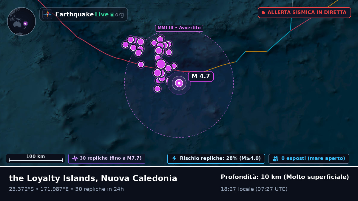 Oceano Pacifico meridionale (Nuova Caledonia)