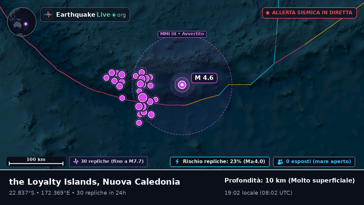 Oceano Pacifico meridionale (Nuova Caledonia)