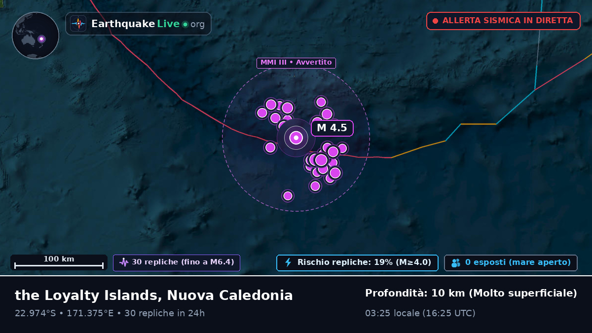 Oceano Pacifico meridionale (Nuova Caledonia)