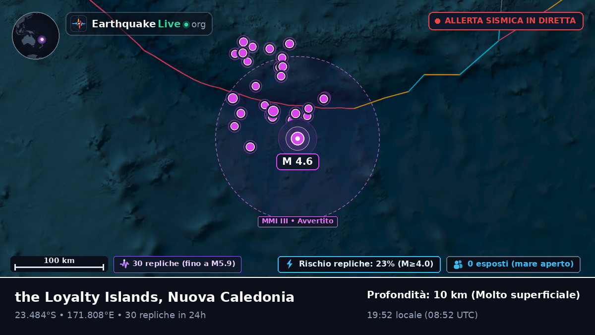 Oceano Pacifico meridionale (Nuova Caledonia)