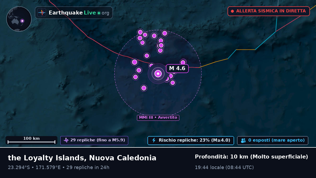Oceano Pacifico meridionale (Nuova Caledonia)