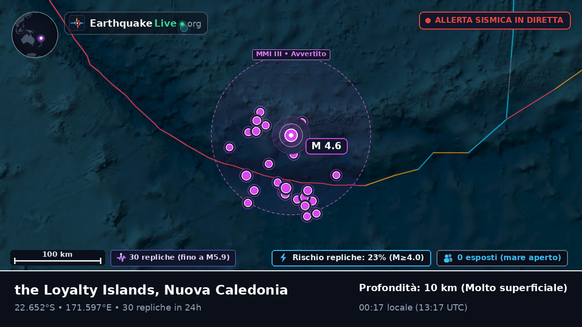 Oceano Pacifico meridionale (Nuova Caledonia)