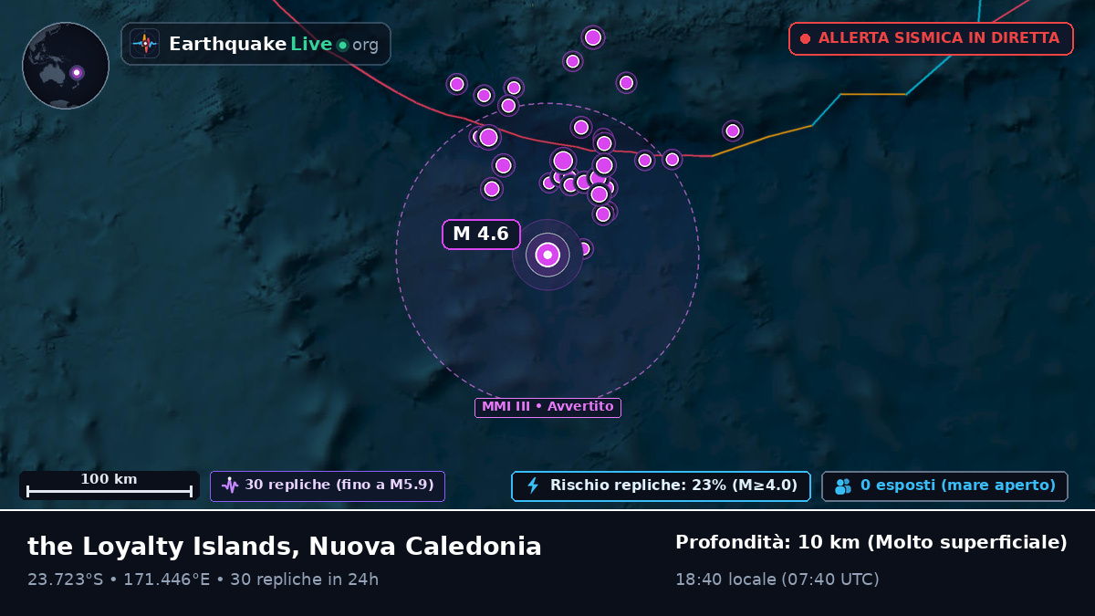 Oceano Pacifico meridionale (Nuova Caledonia)