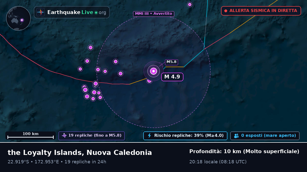 Oceano Pacifico meridionale (Nuova Caledonia)