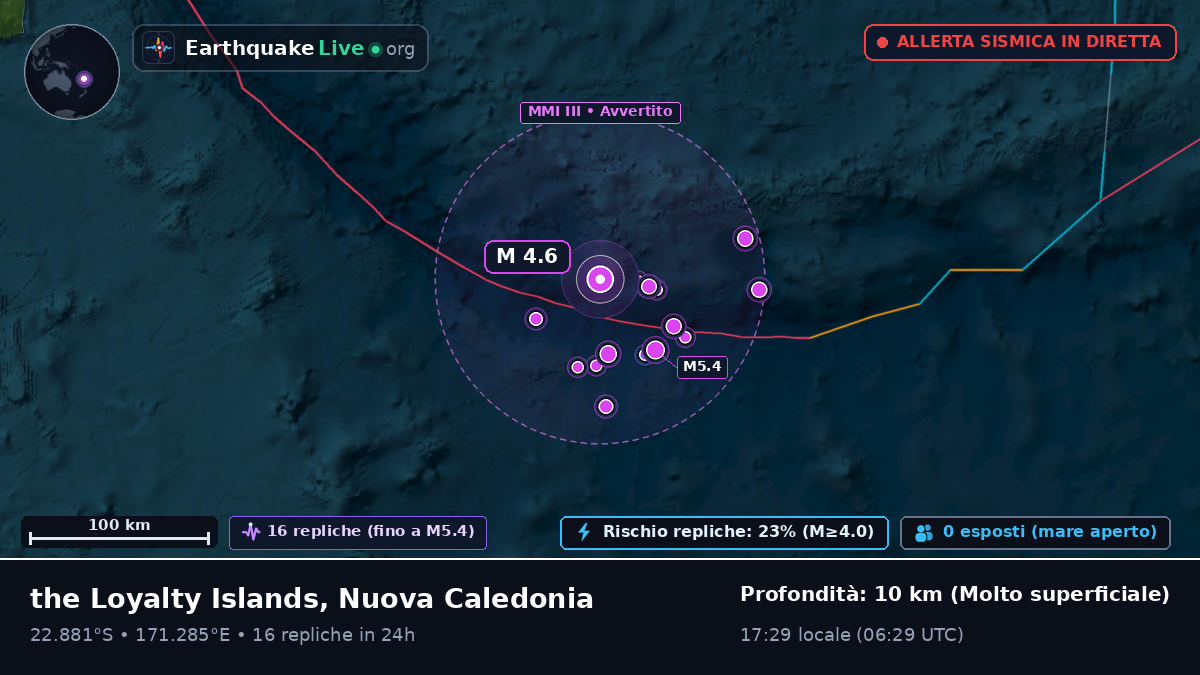 Oceano Pacifico meridionale (Nuova Caledonia)