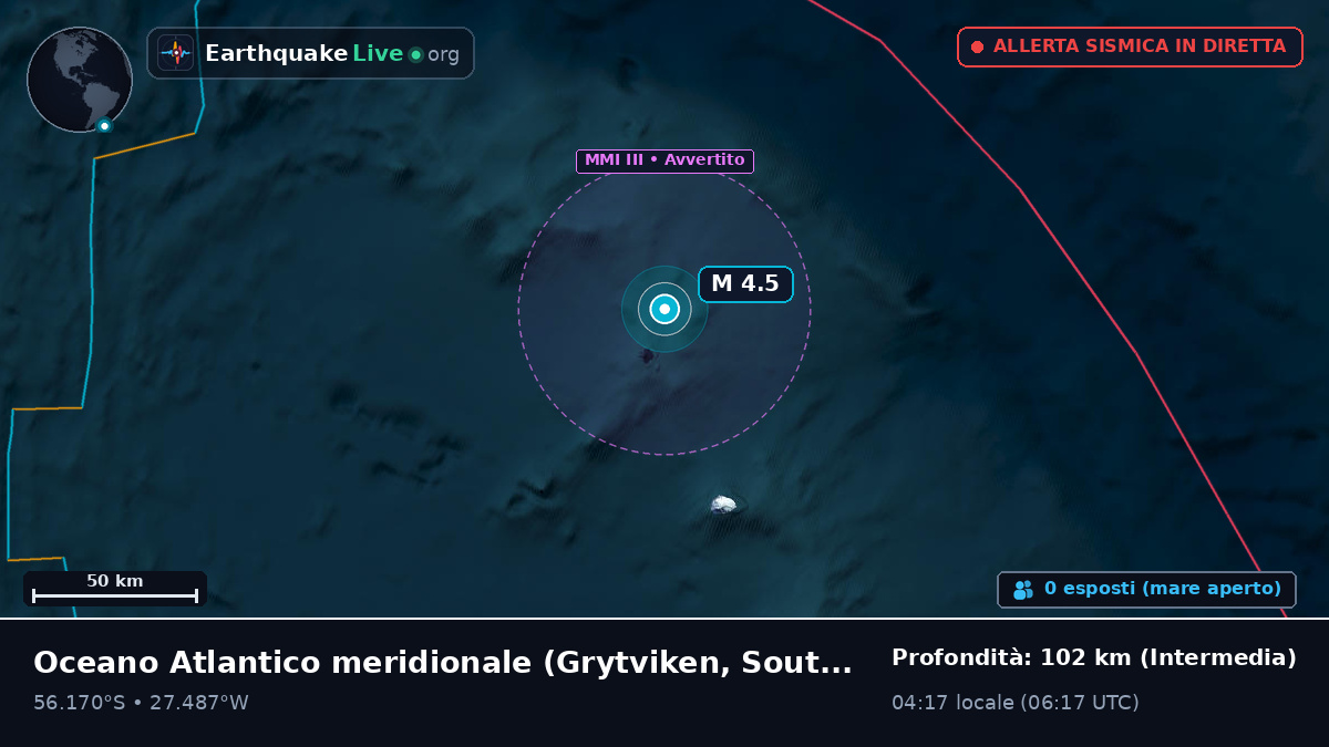 Oceano Atlantico meridionale (South Georgia and the Islands)