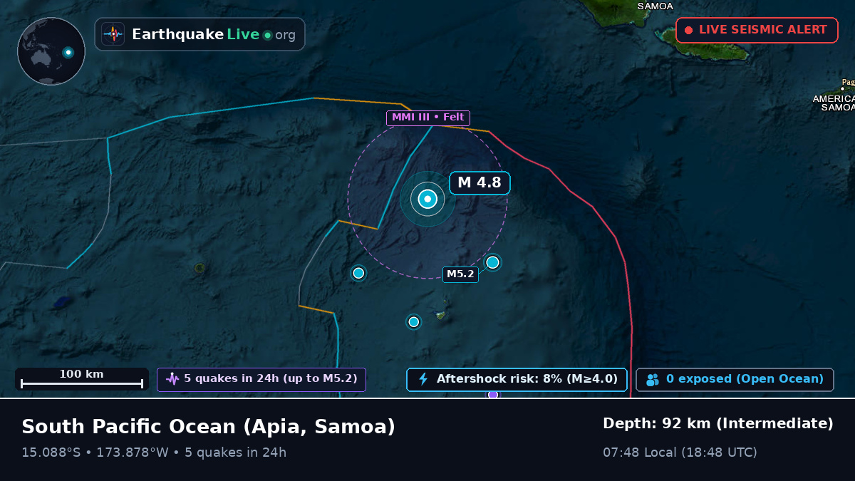 South Pacific Ocean (Samoa)