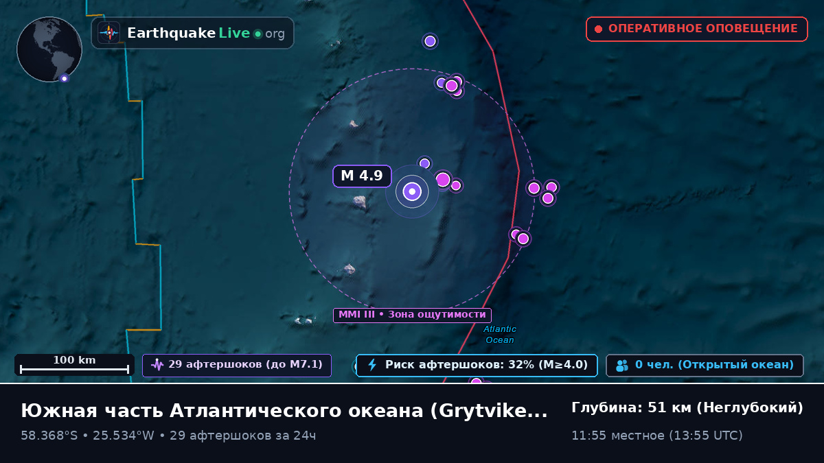 Южная часть Атлантического океана (South Georgia and the Islands)