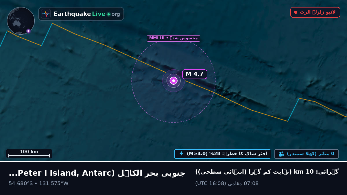 جنوبی بحر الکاہل (Antarctica)