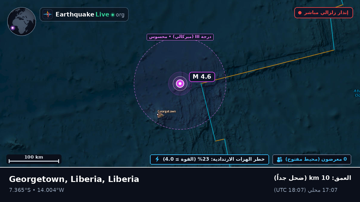 جنوب المحيط الأطلسي (Liberia)