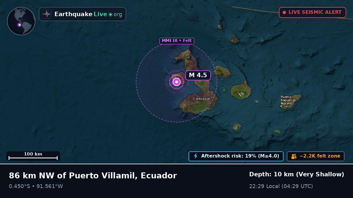 Off the coast of Puerto Baquerizo Moreno, Ecuador