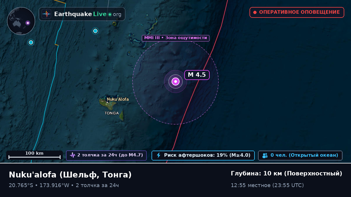 У побережья Nuku'alofa, Тонга