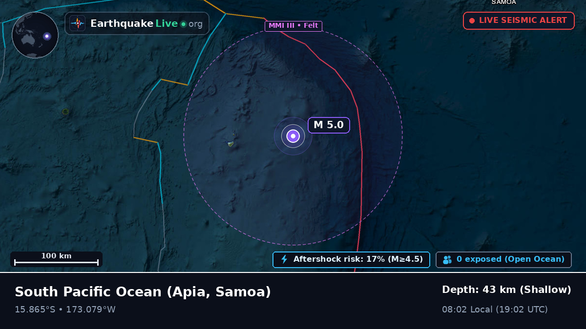 South Pacific Ocean (Samoa)
