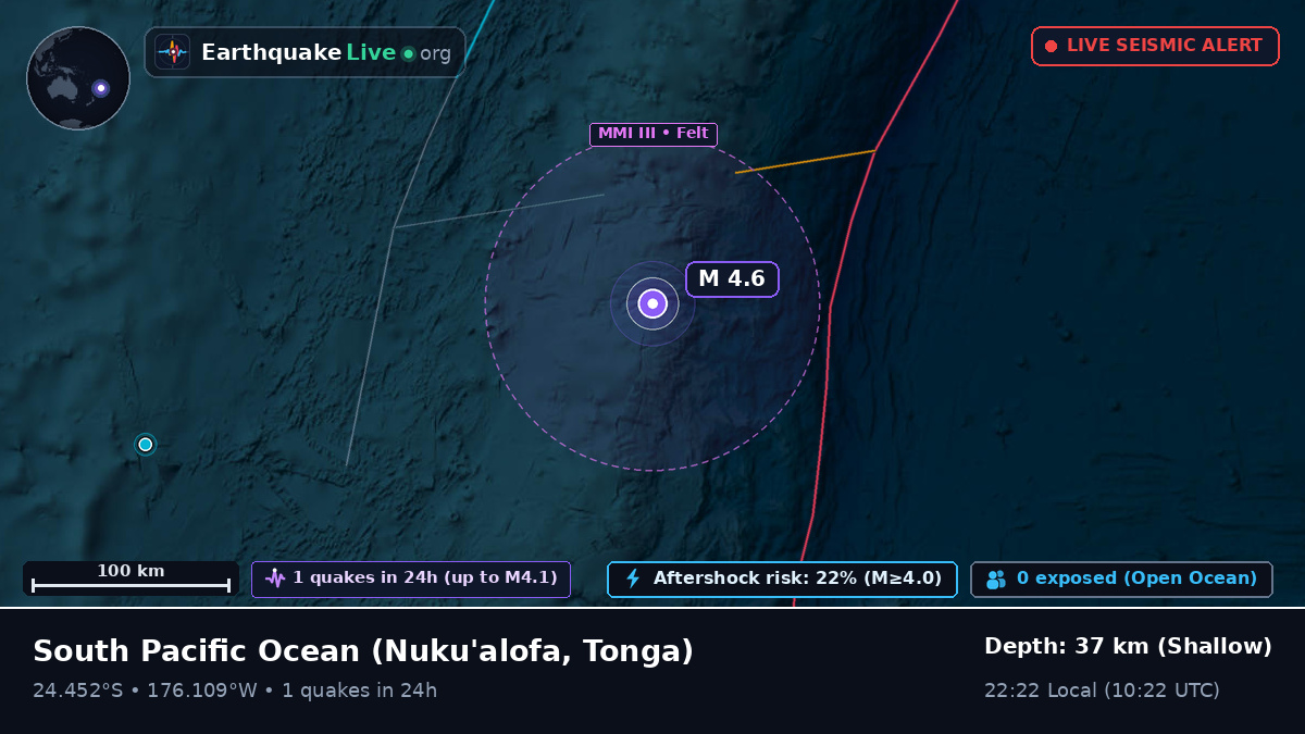 South Pacific Ocean (Tonga)