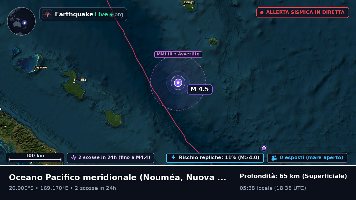 Oceano Pacifico meridionale (Nuova Caledonia)