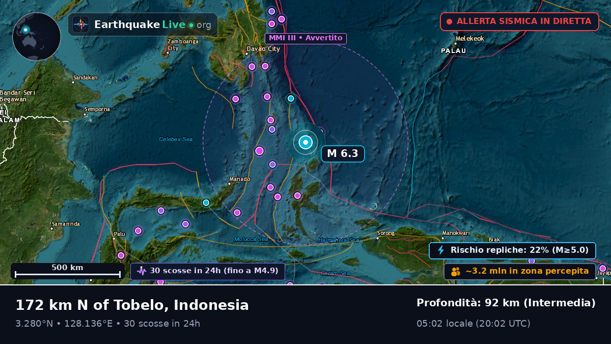 Oceano Pacifico settentrionale (Indonesia)