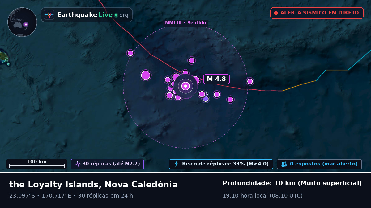 Oceano Pacífico Sul (Nova Caledónia)