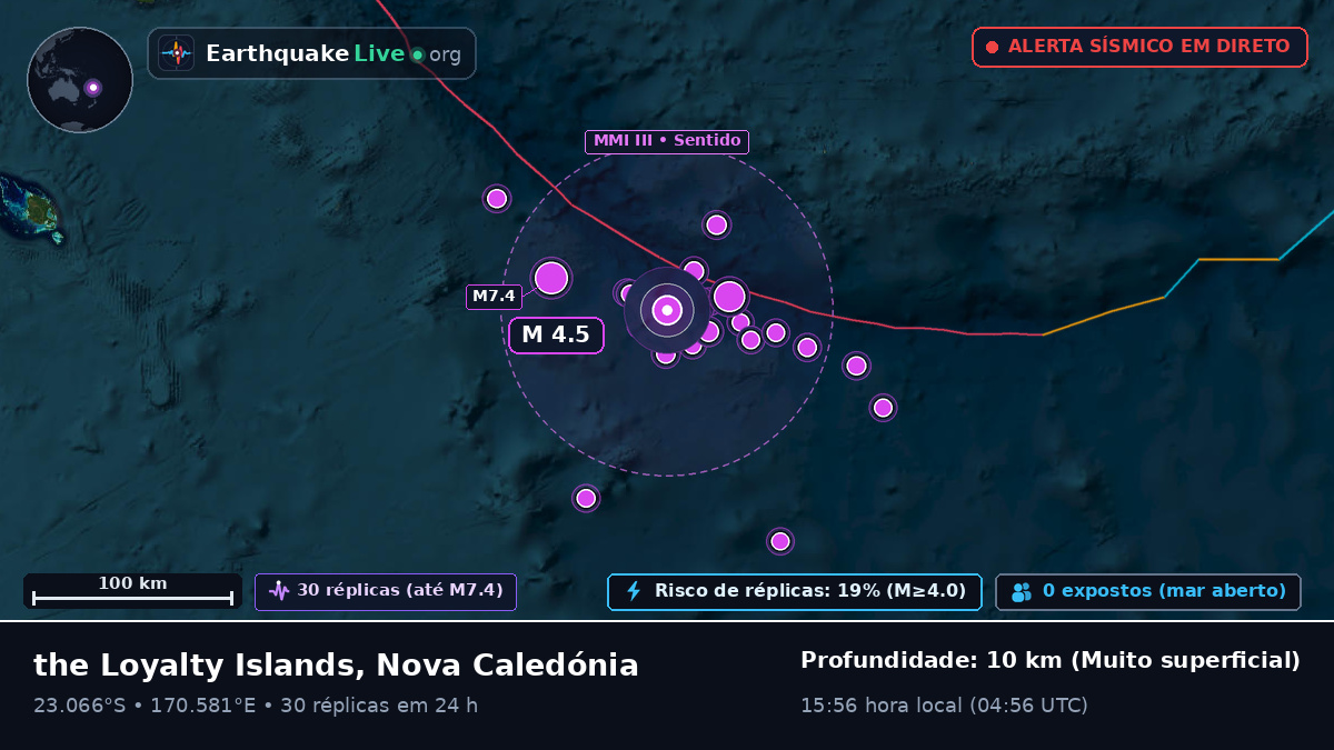 Oceano Pacífico Sul (Nova Caledónia)