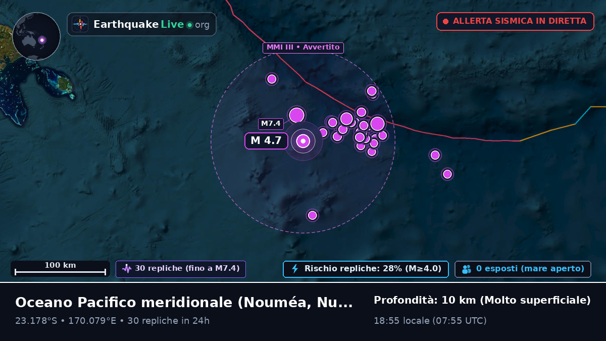 Oceano Pacifico meridionale (Nuova Caledonia)
