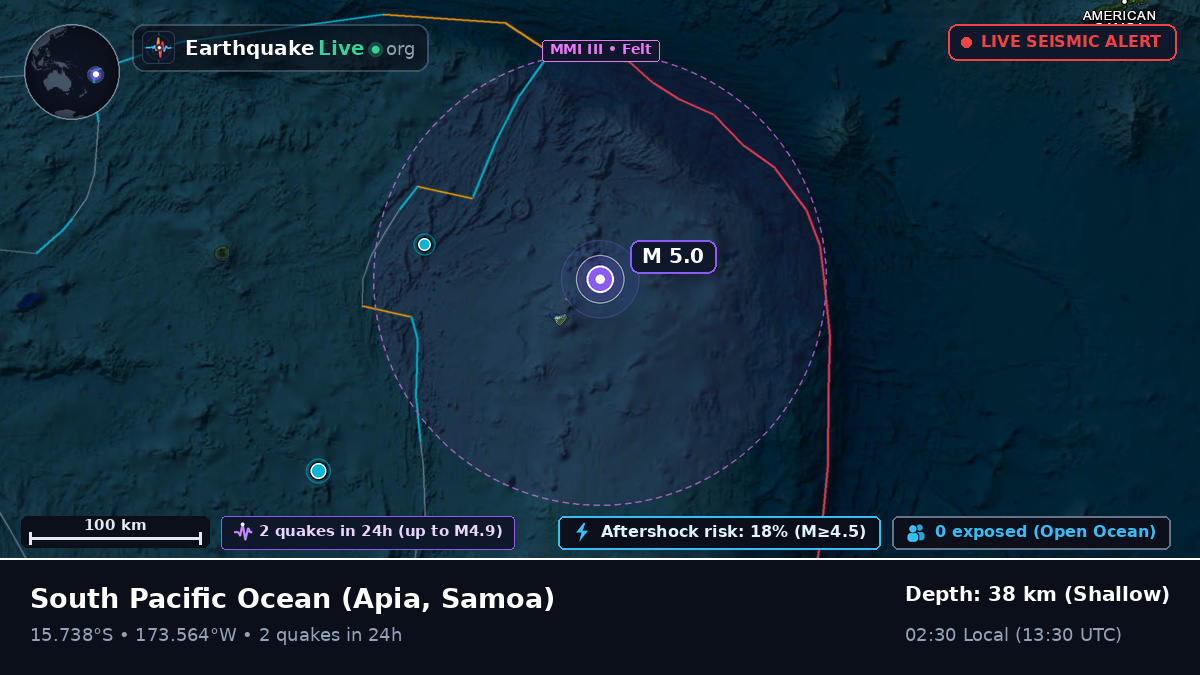 South Pacific Ocean (Samoa)
