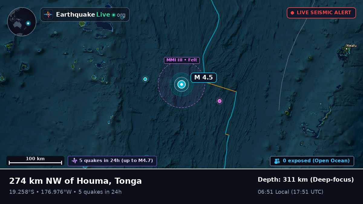 South Pacific Ocean (Tonga)