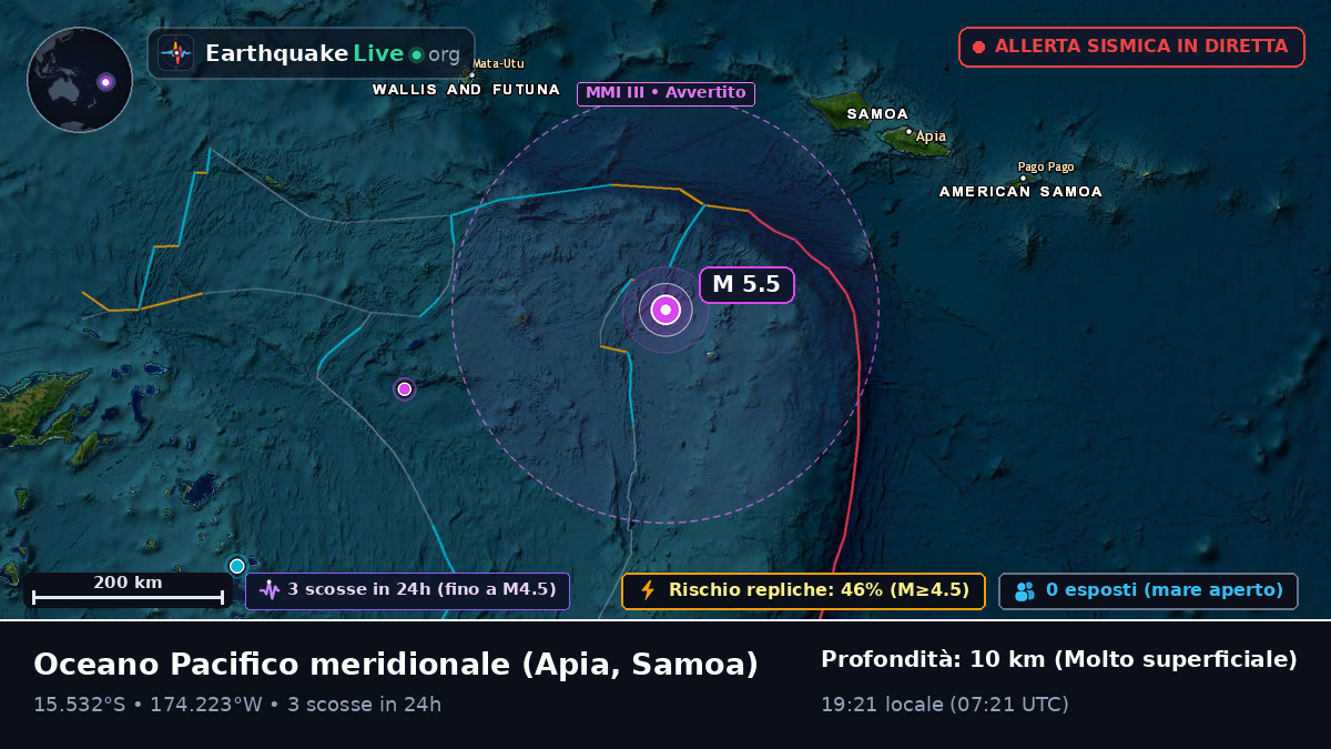 Oceano Pacifico meridionale (Samoa)